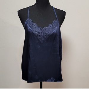 in Bloom by Jonquil Navy Blue Lace Cami Size Medium